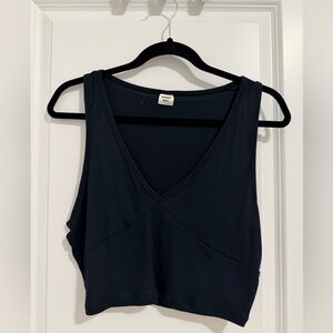 Sunday Best Black V-Neck Crop Top